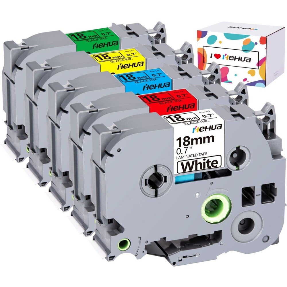 Compatible Label Tape Replacement for Brother P-Touch Label Tape 18mm 0.7"